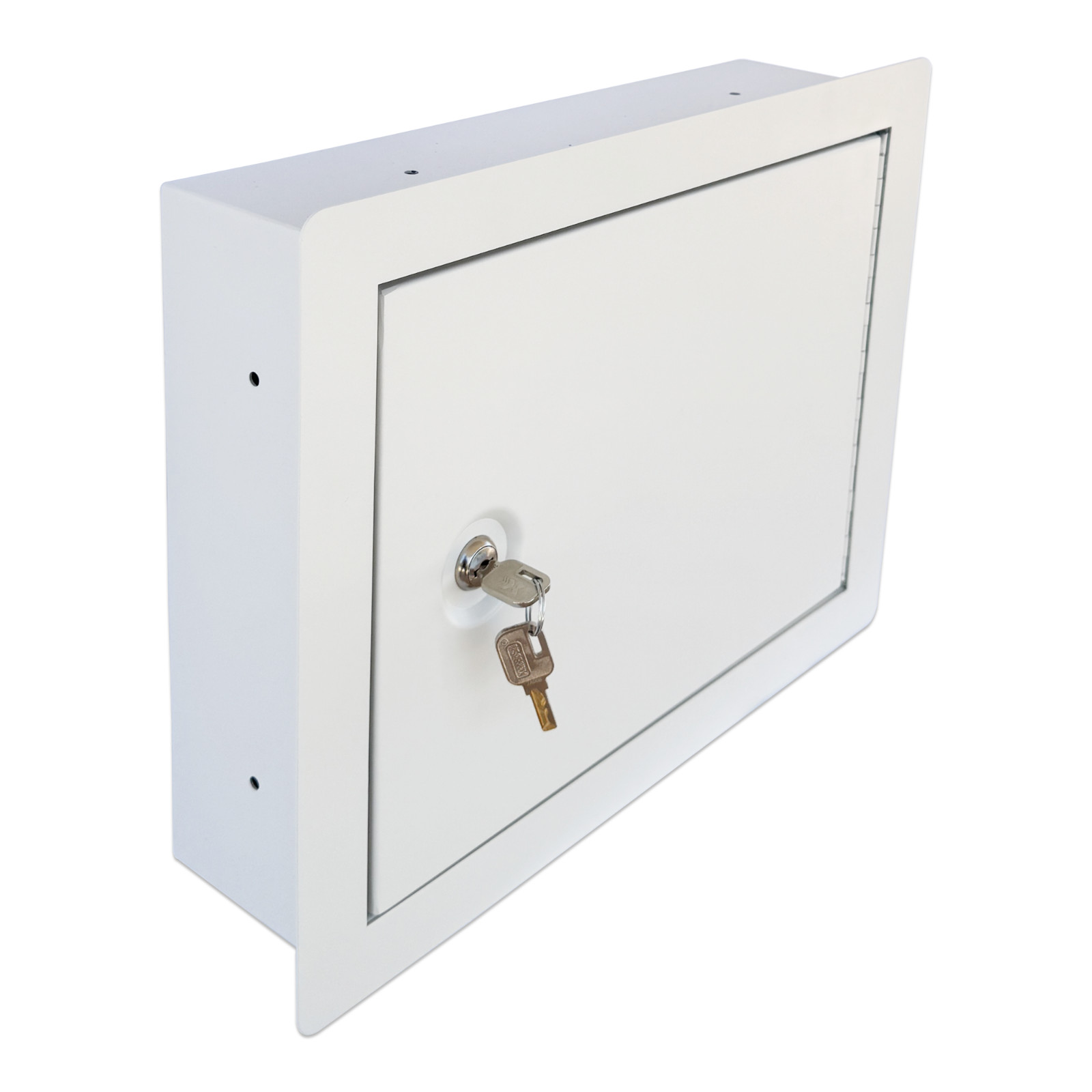 OPEN BOX Heavy-Duty In-Wall Safe with Key Lock for Secure Storage, Wall Safe Box