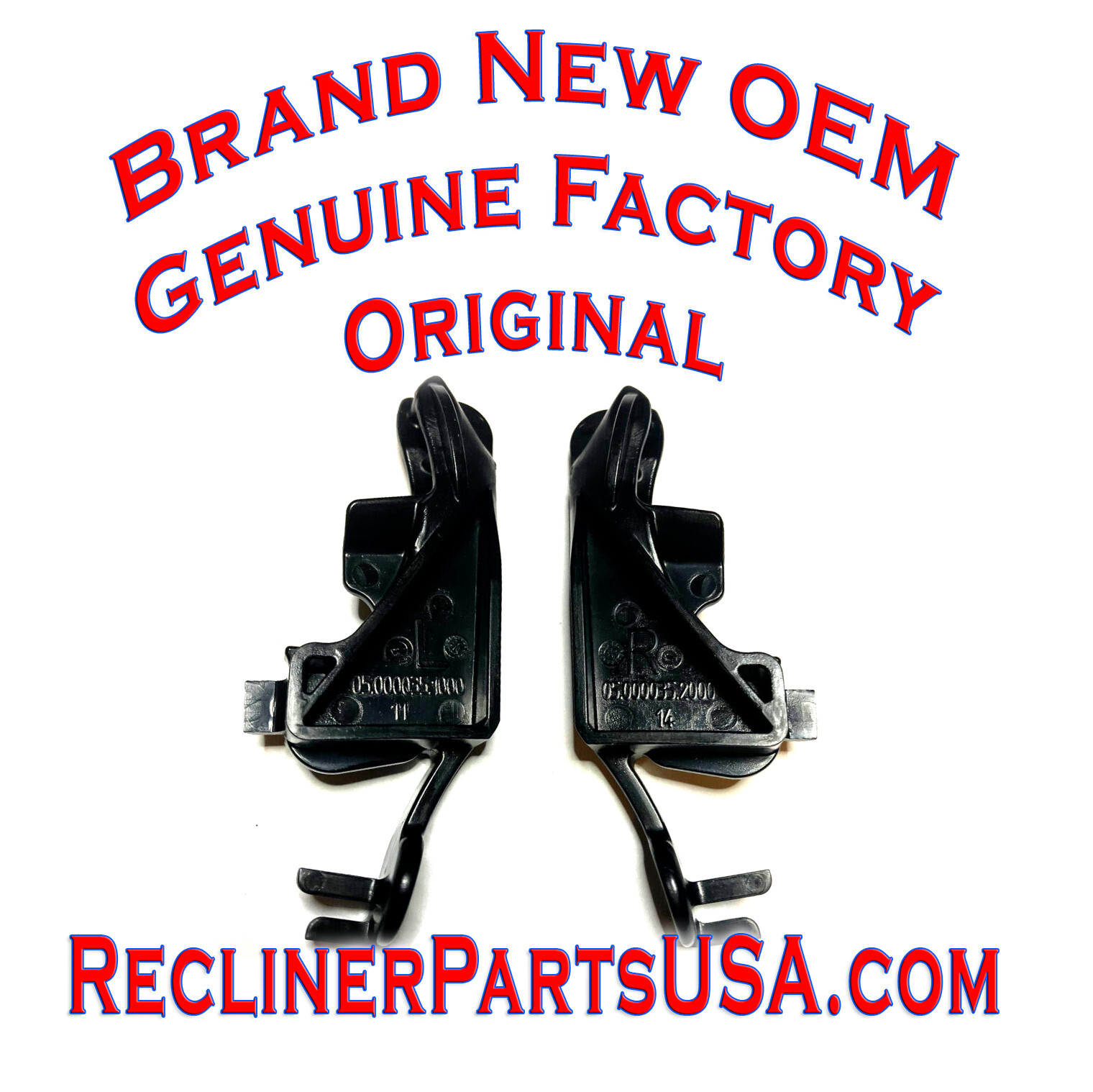 La-Z-Boy Recliner 3 Position Locking Arms 15000694-00L/R + 15000712-00L/R Pair