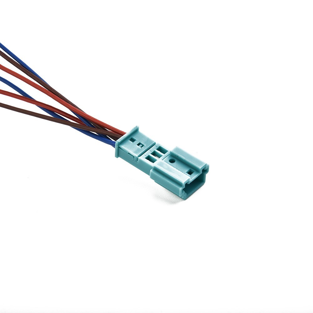 None Cable Radio Adapter Car 1pcs 3 Pin Blue Plastic & Metal Terminals