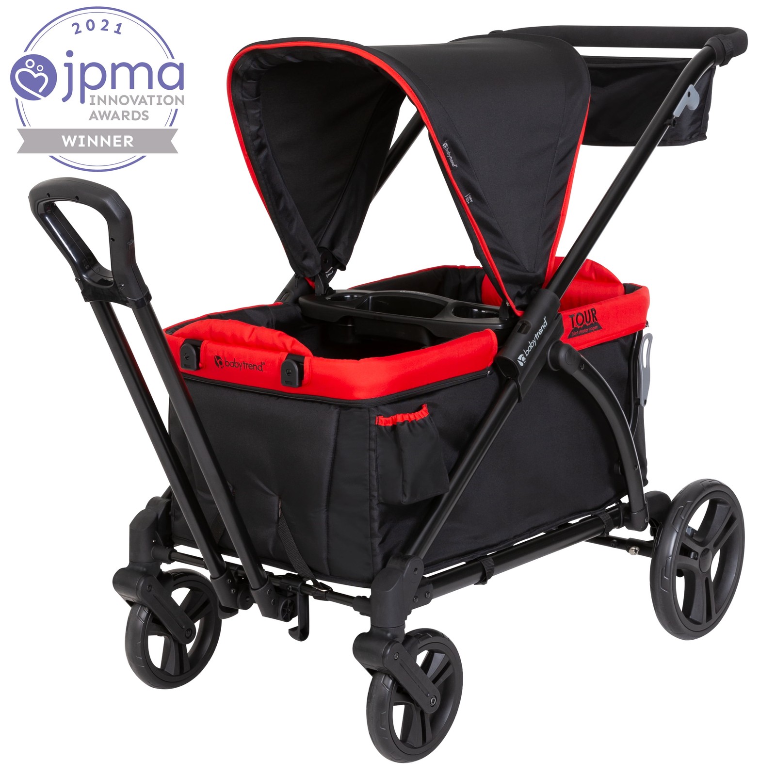 Tour 2-In-1 Stroller Wagon - Mars Red - Red