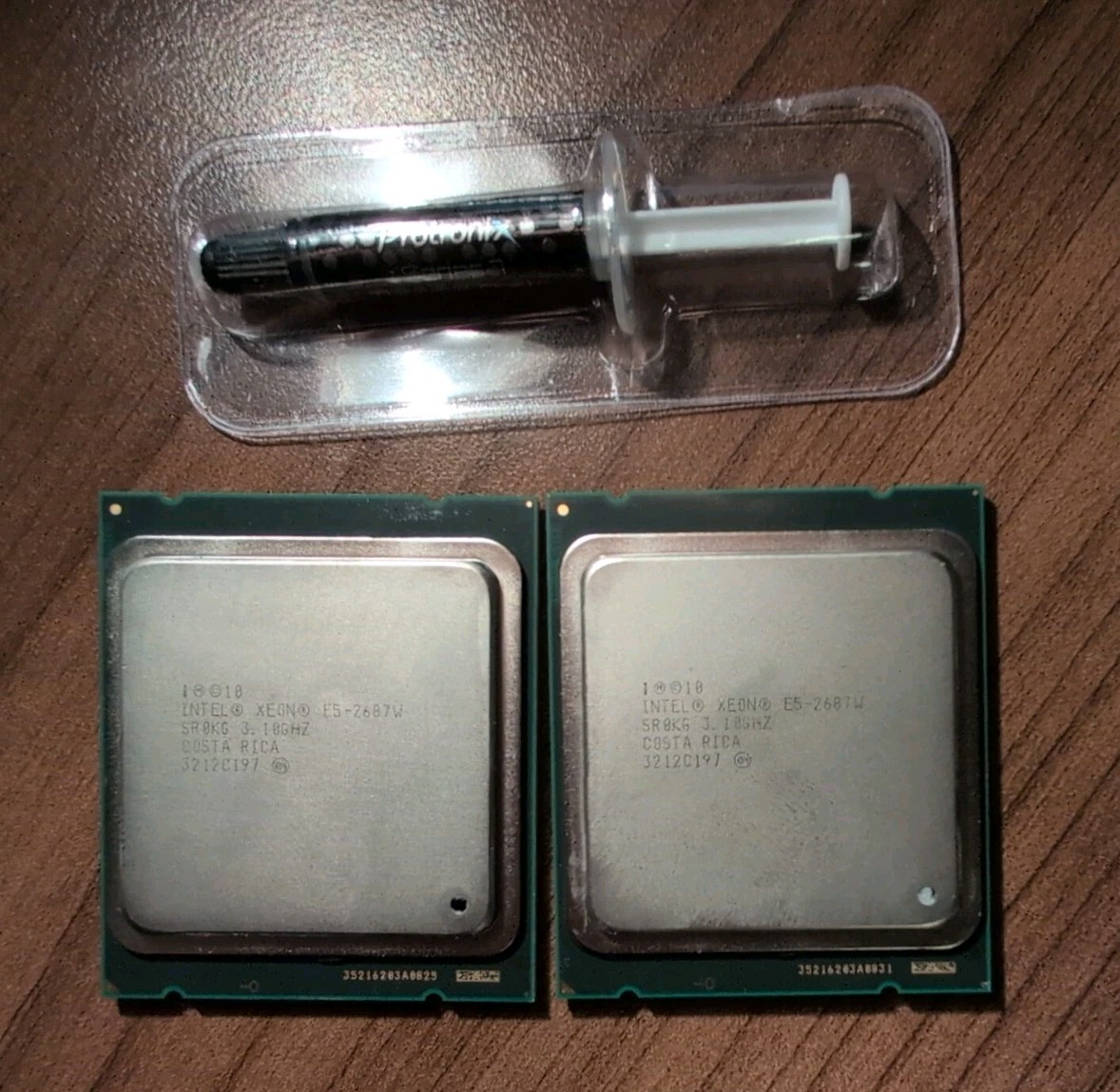 Matched pair Intel Xeon E5-2687W 3.1GHz 8 Core LGA 2011 CPU Processor SR0KG