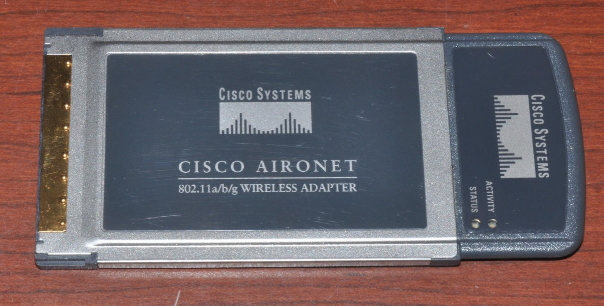 Cisco Aironet 802.11 a/b/g Wireless Cardbus Adapter | PN: AIR-CB21AG-A-K9