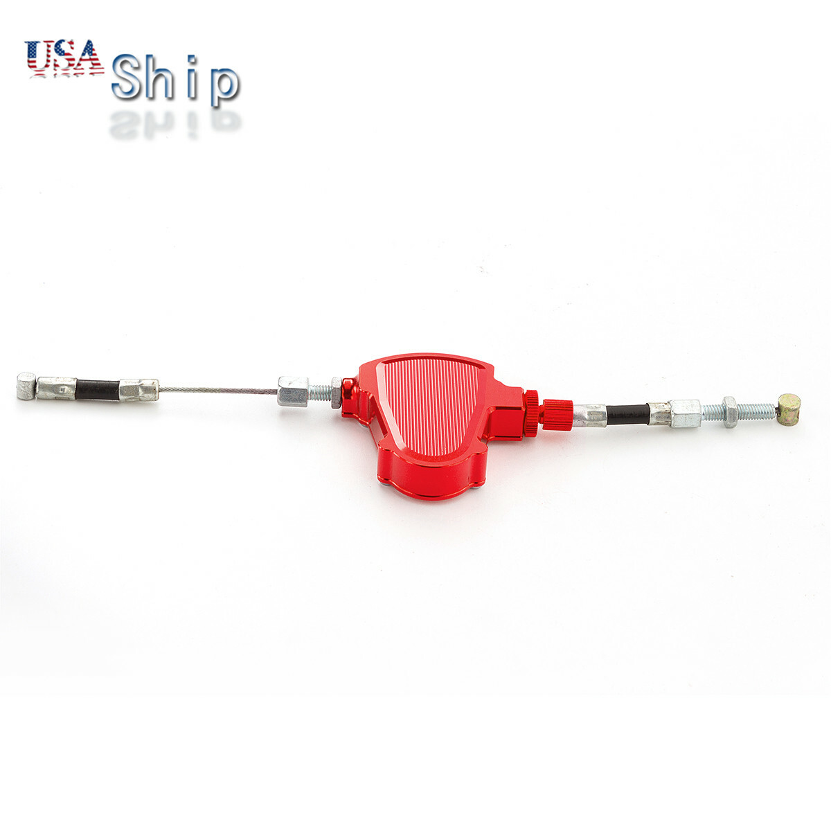 CNC For Yamaha Honda Red Stunt Clutch Pull Cable Lever Replacement Easy System