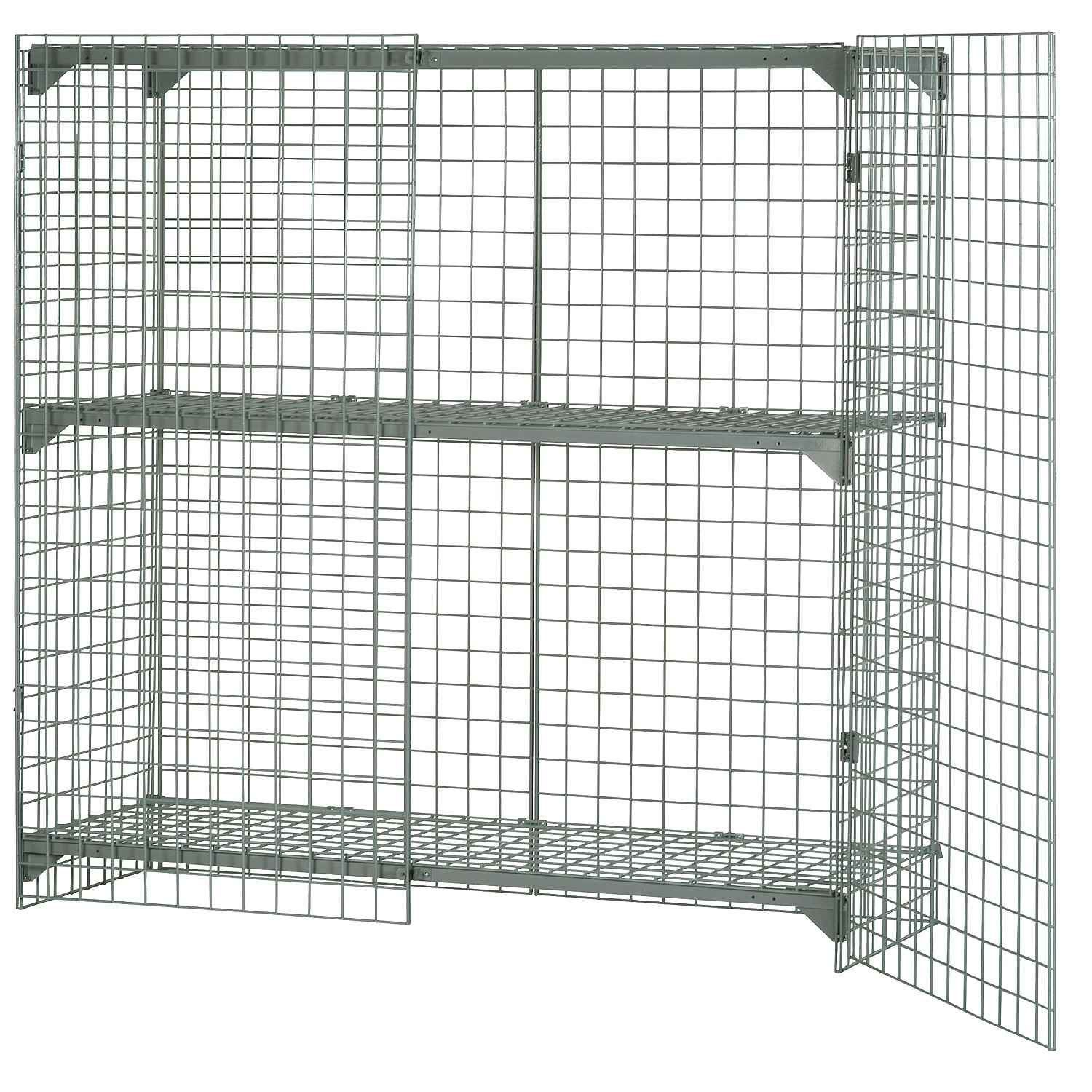 Global Industrial Wire Mesh Security Cage 72 x 24 x 60