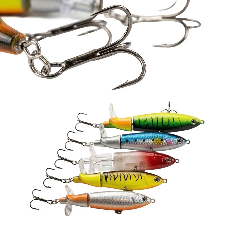 Realistic Swimming Movement Floating Hard Bait Fishing Lure 6066 Triple Hook