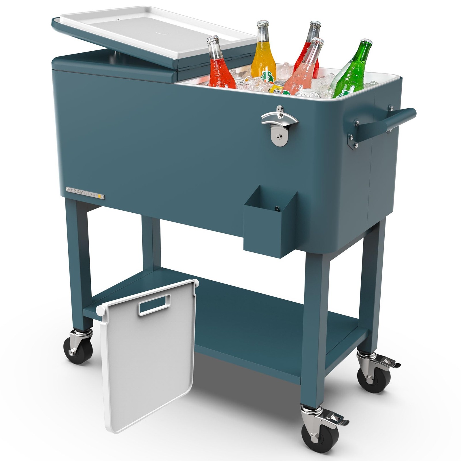 Party Cooler with Divider, Removable Basin, Spacious 80-Qt Capacity, Chills 3...