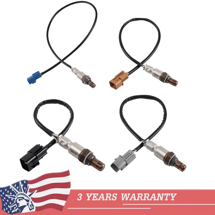4PCS Oxygen O2 Sensor Upstream+Down For 2010-2018 Kia Sorento & Hyundai Santa Fe