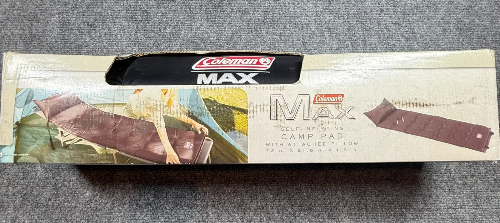 Coleman Self-Inflating Camping Pad With Pillow MAX CAMP PAD