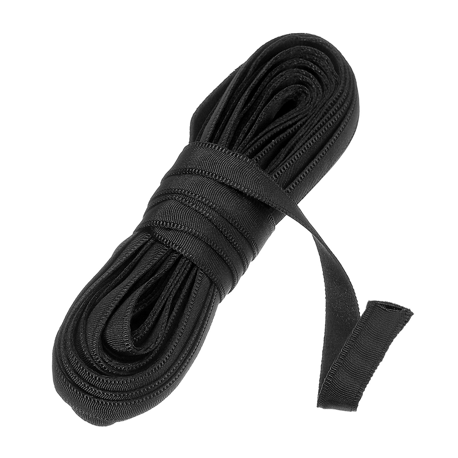 10 Yards Corset Boning Casing, 1/2" Nylon Plush Boning for Sewing, Black