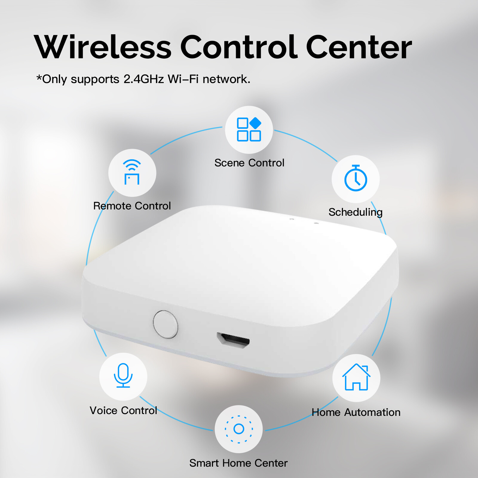 MOES Tuya ZigBee Bluetooth BLE Mesh Hub Multi-Mode Wireless Smart Home Gateway