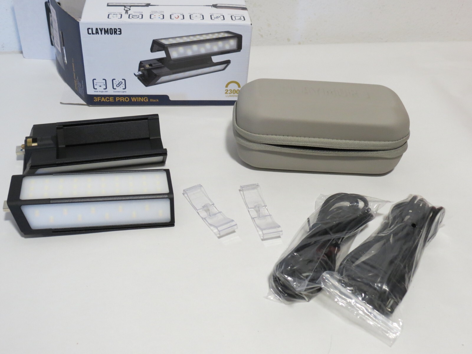 Claymore 3Face Pro Wing (Black) - Rechargeable Surface Area Light Bar