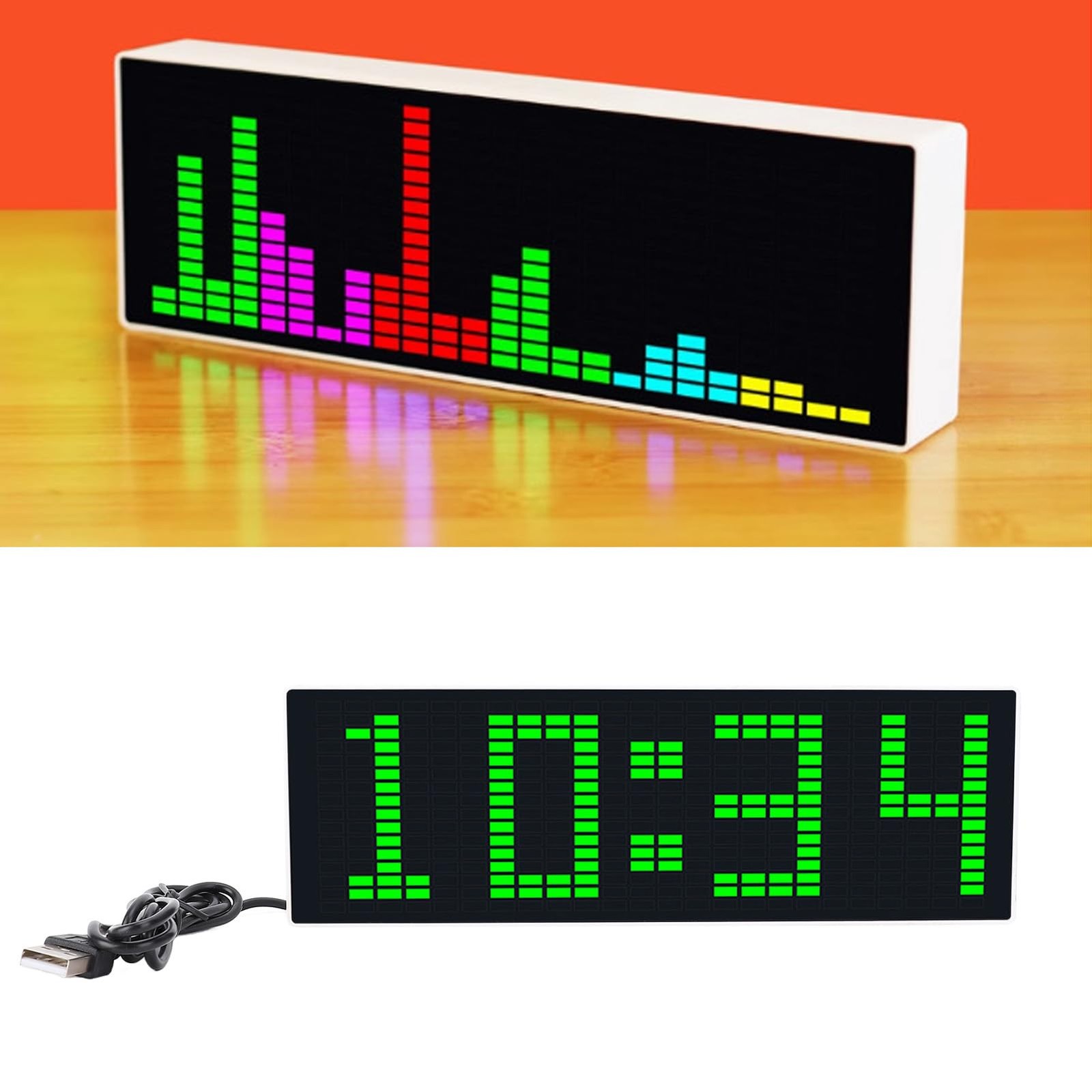 Denash 384 LEDs Music Spectrum Display, Audio Analyzer #511