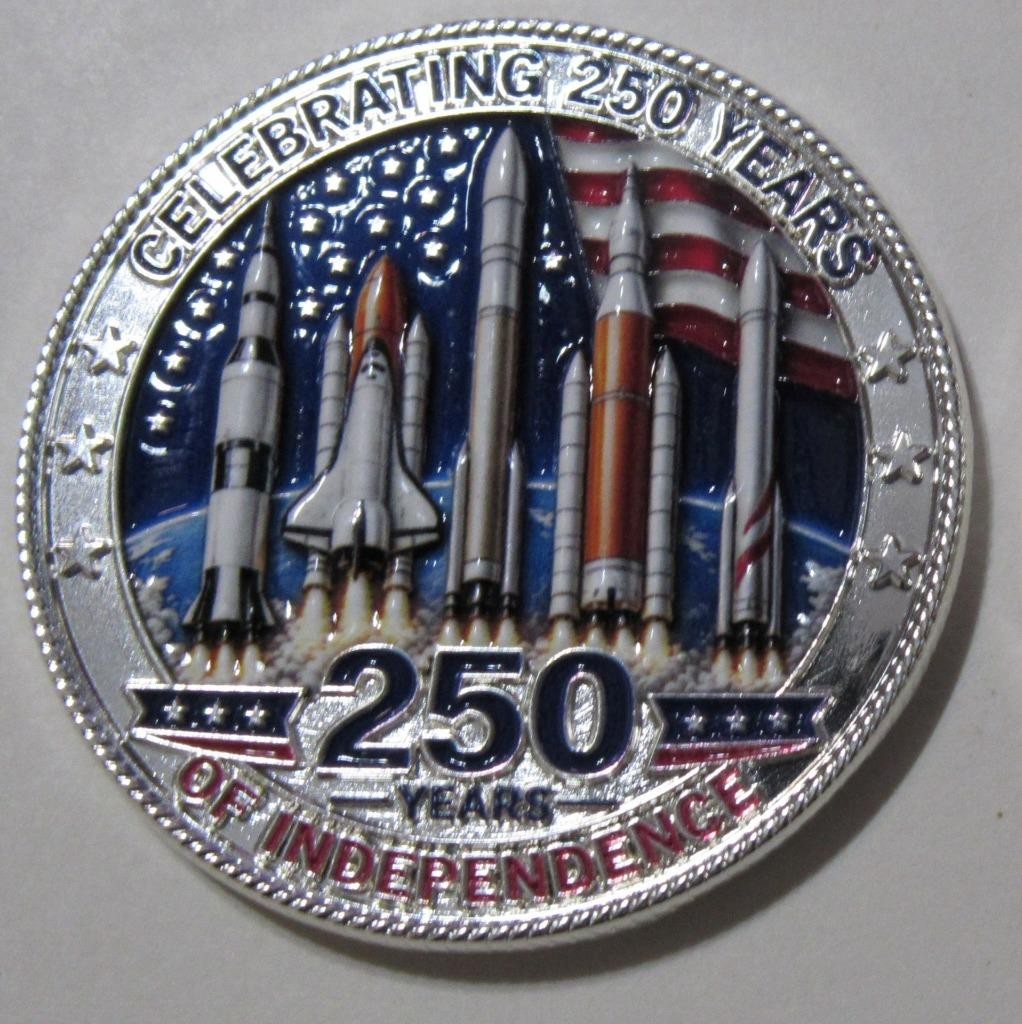 SPACE THEMED CELEBRATING AMERICA'S 250 YEARS OF INDEPENDENCE COIN