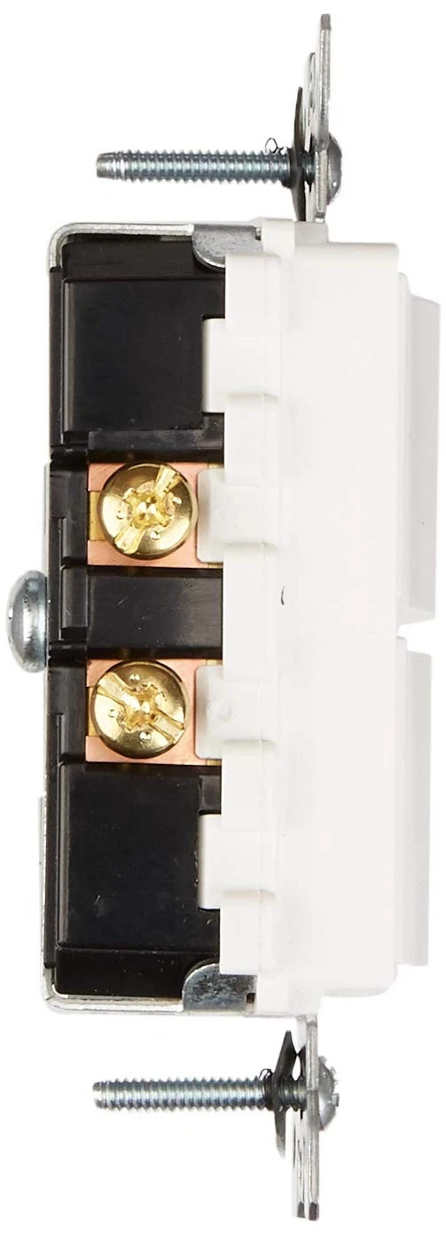 20 Amp Decora Single-Pole AC Combination Switch 120/277 Volt White