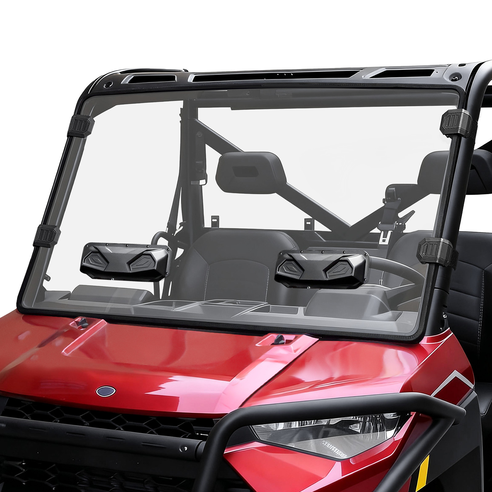 Front Window Ventes Windshield for Polaris Ranger XP 1000/Crew 1000 2017-2026