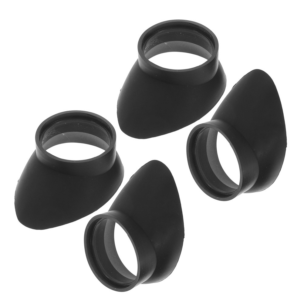 4Pcs Durable Rubber Eyepiece Covers Hood Caps for Microscope Optics