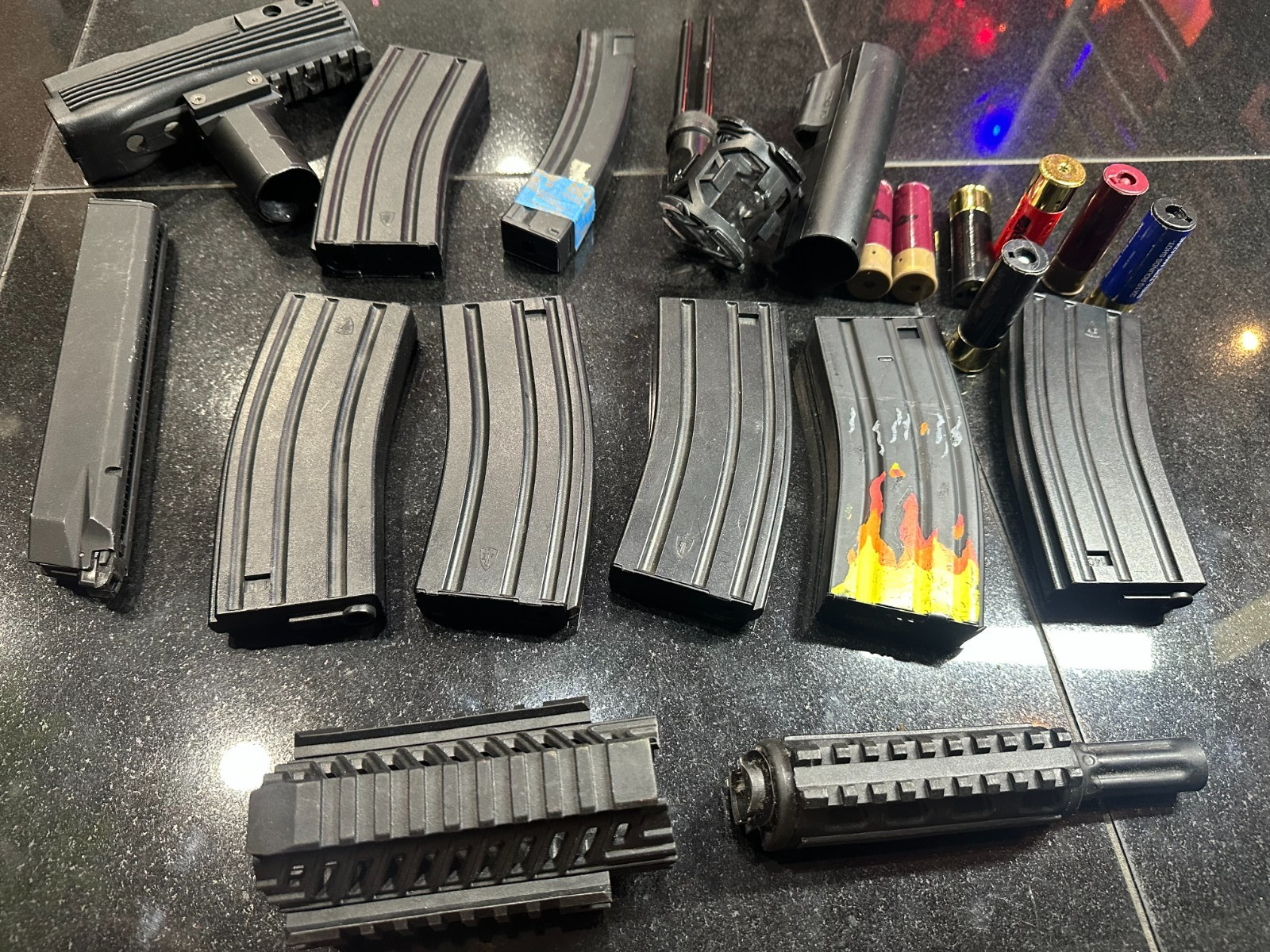 Airsoft Magazine Clip Parts Lot Shells Etc