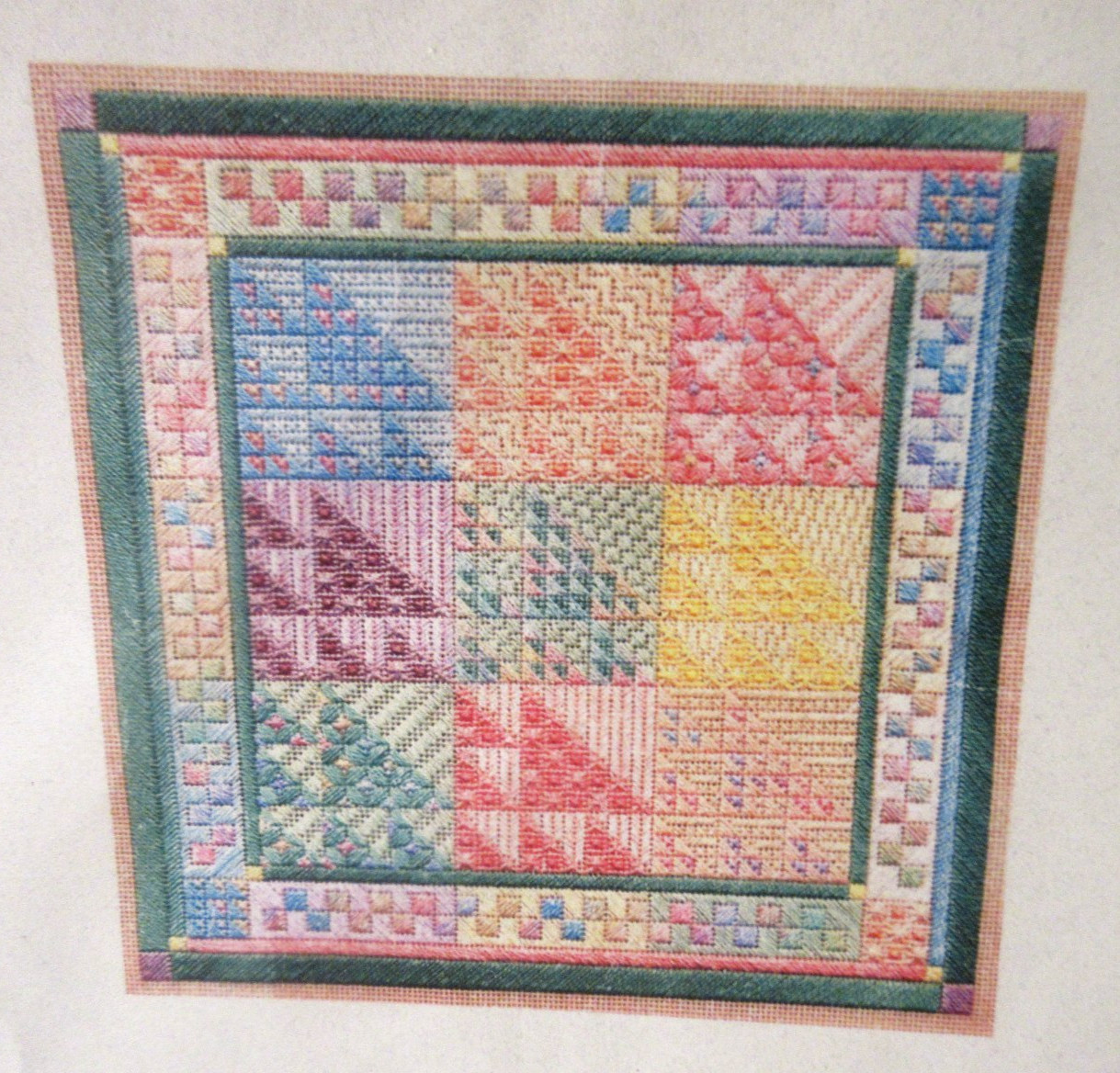 Laura Perin COLOR STUDY: SAWTOOTH SAMPLER Needlepoint/Ctd Thread Pattern