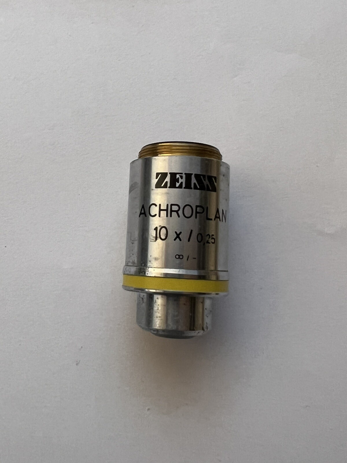 Zeiss Achroplan 10X/0.25 ∞/- Microscope Objective, P.N. 440030