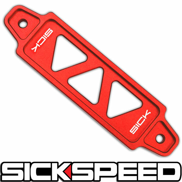 RED BILLET ALUMINUM BATTERY TIE DOWN FOR CIVIC INTEGRA CRX S2000 EG EK DC2