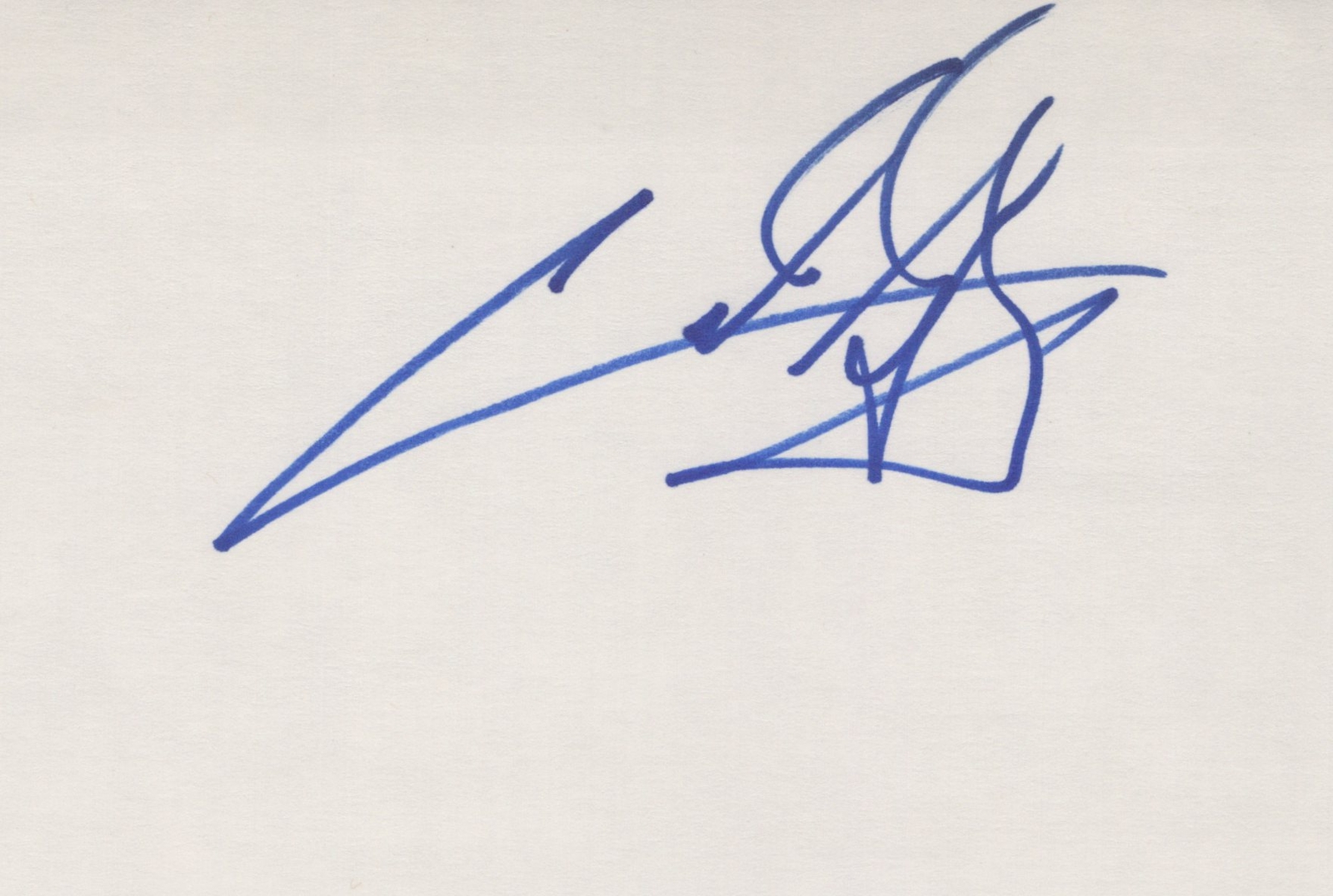 Cuba Gooding Jr. signed 4x6 index card