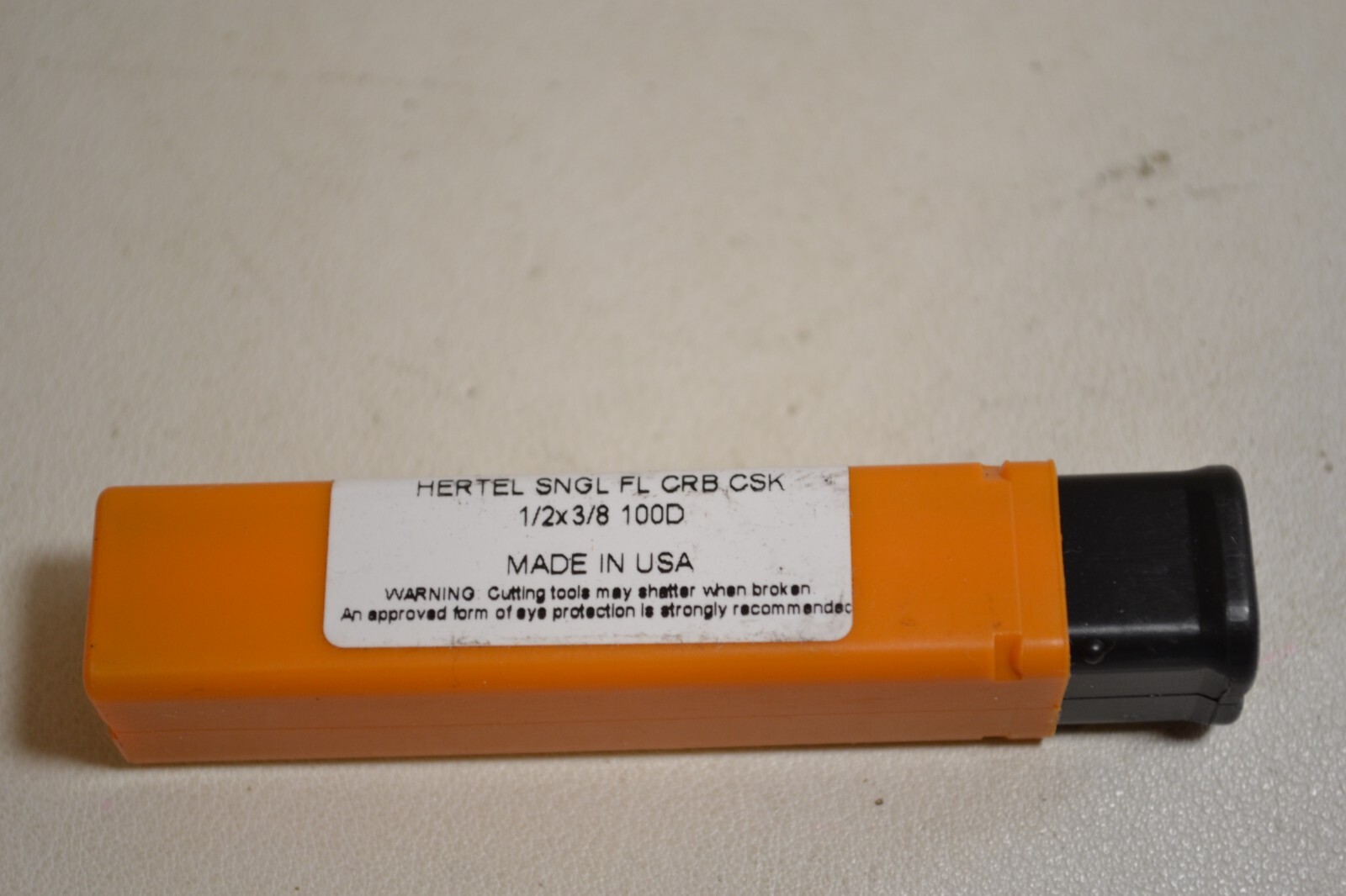 Hertel 1" Head Diam, 1/2" Shank, 1 Flute Solid Carbide Countersink
