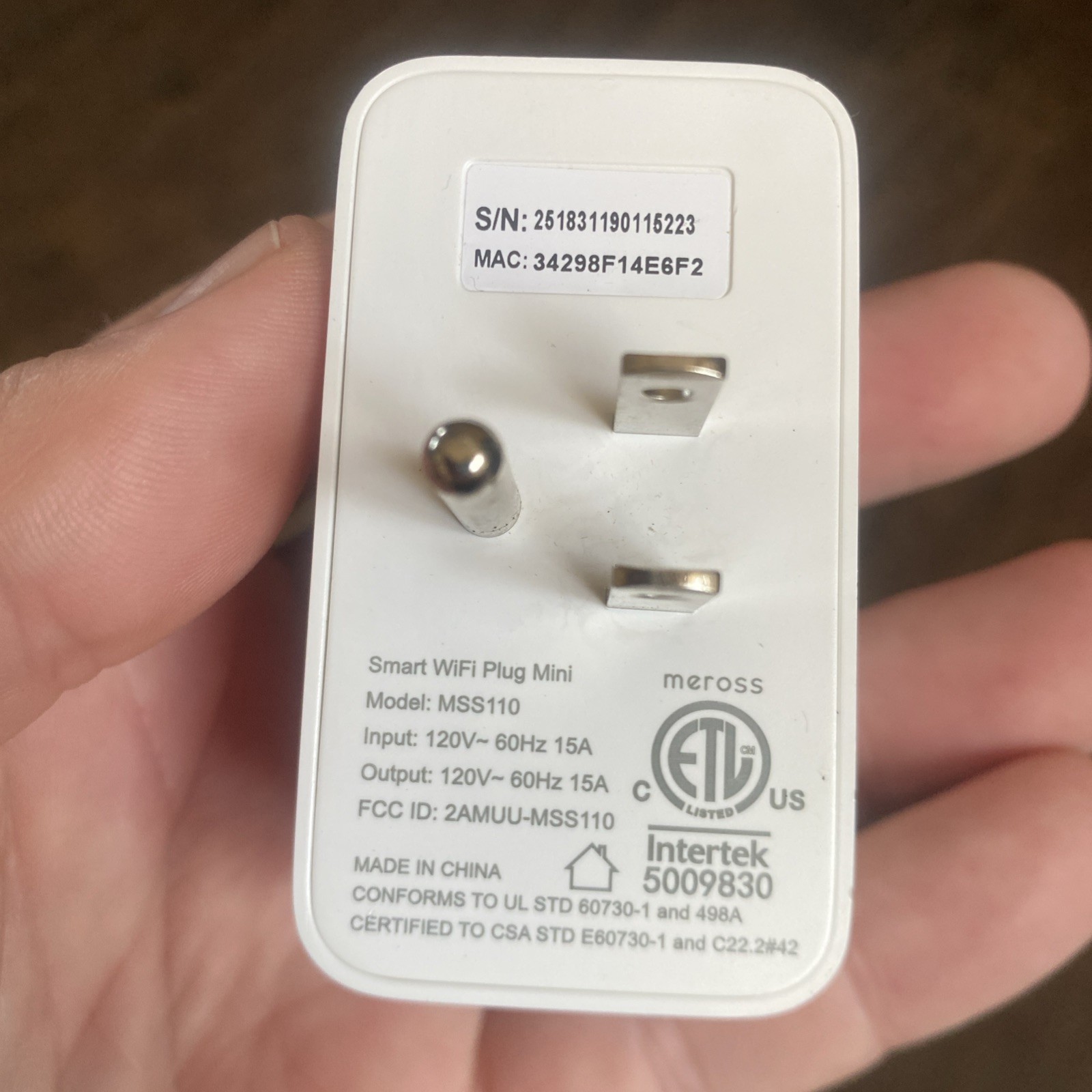 2 Meross Smart Wi-Fi Plug Mini MSS110 Alexa Google Assistant SmartThings D3-027