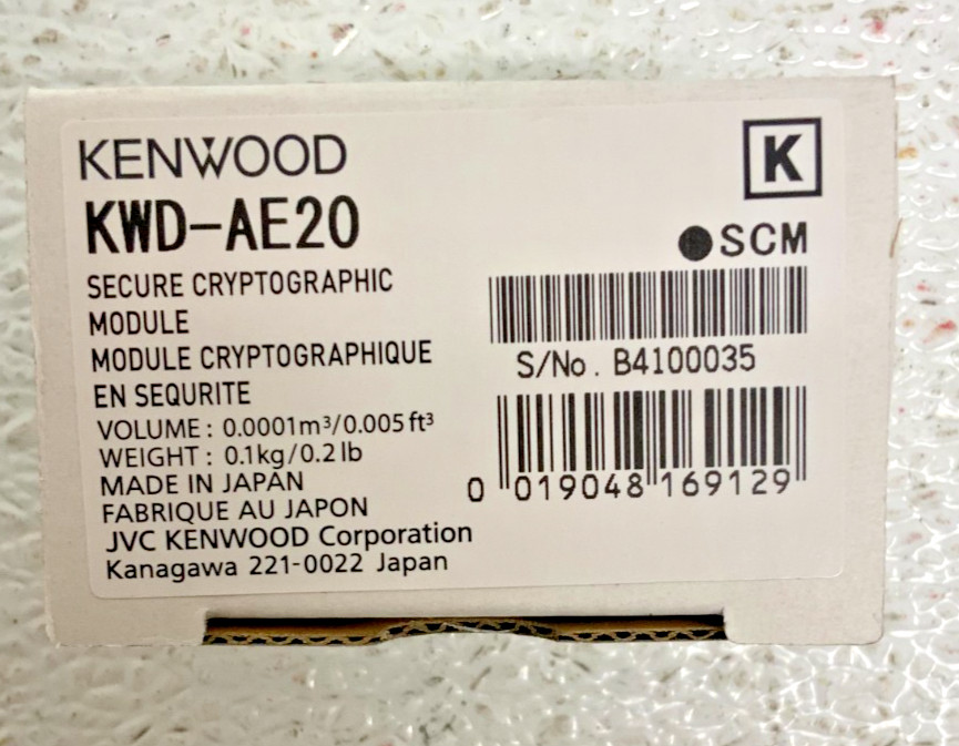 NEW Kenwood KWD-AE20 Secure Cryptographic Module 44A