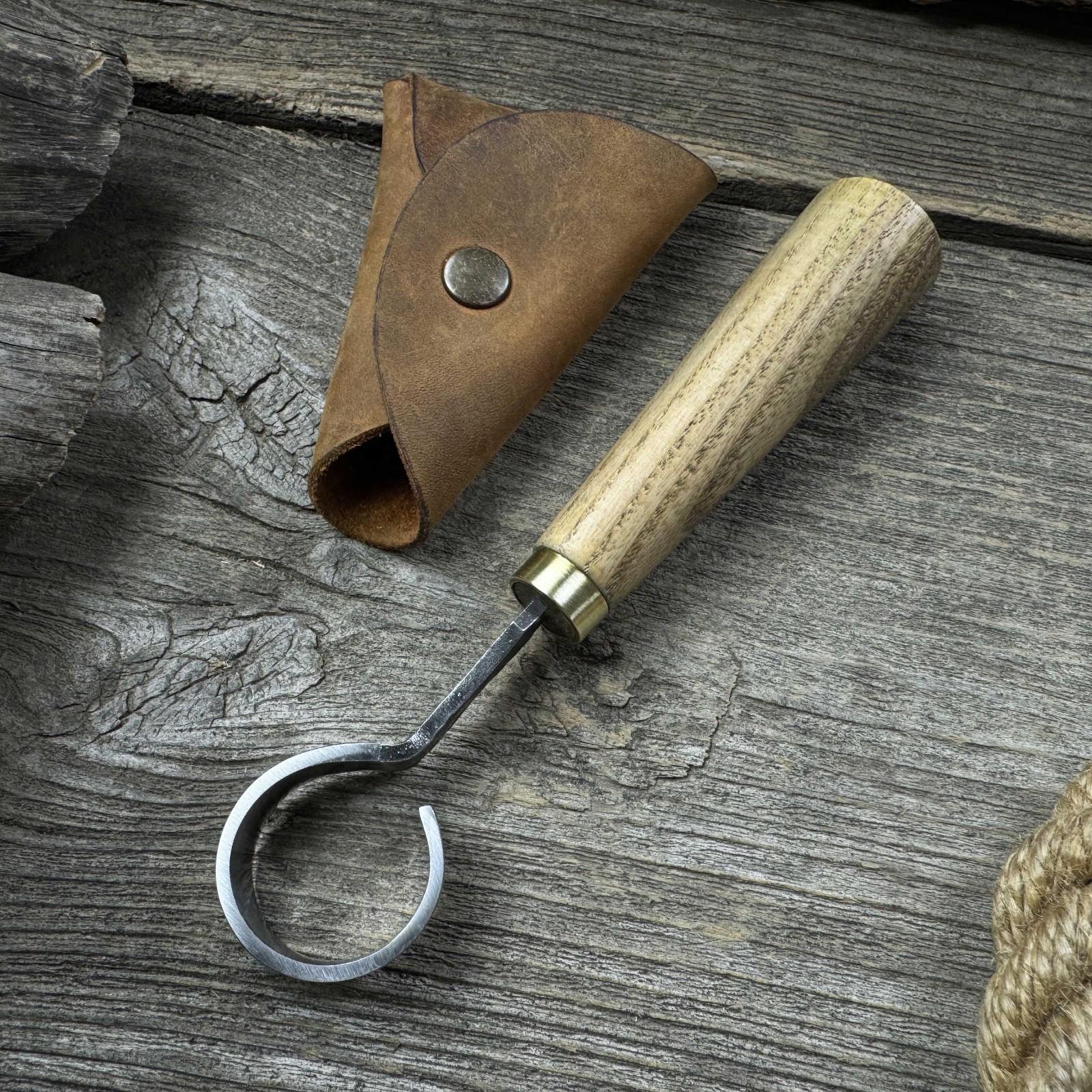 Spoon Carving Scorp Knife. Razor Sharp Blade. Wood Carving Tool for Beginners.