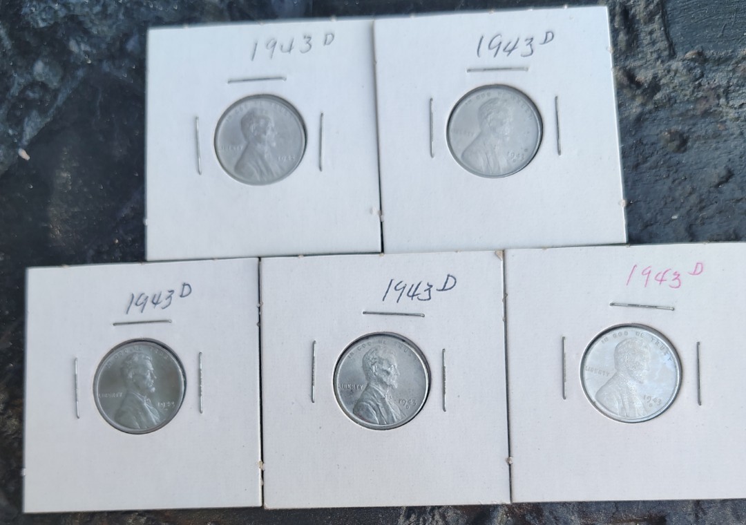 1943-D Lincoln Wheat Cent ONE Uncirculated Steel Penny