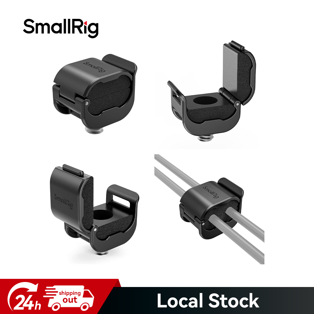 SmallRig Camera Cable Clamp 4 pcs for HDMI / SDI / Microphone Cables 2-6mm 3685