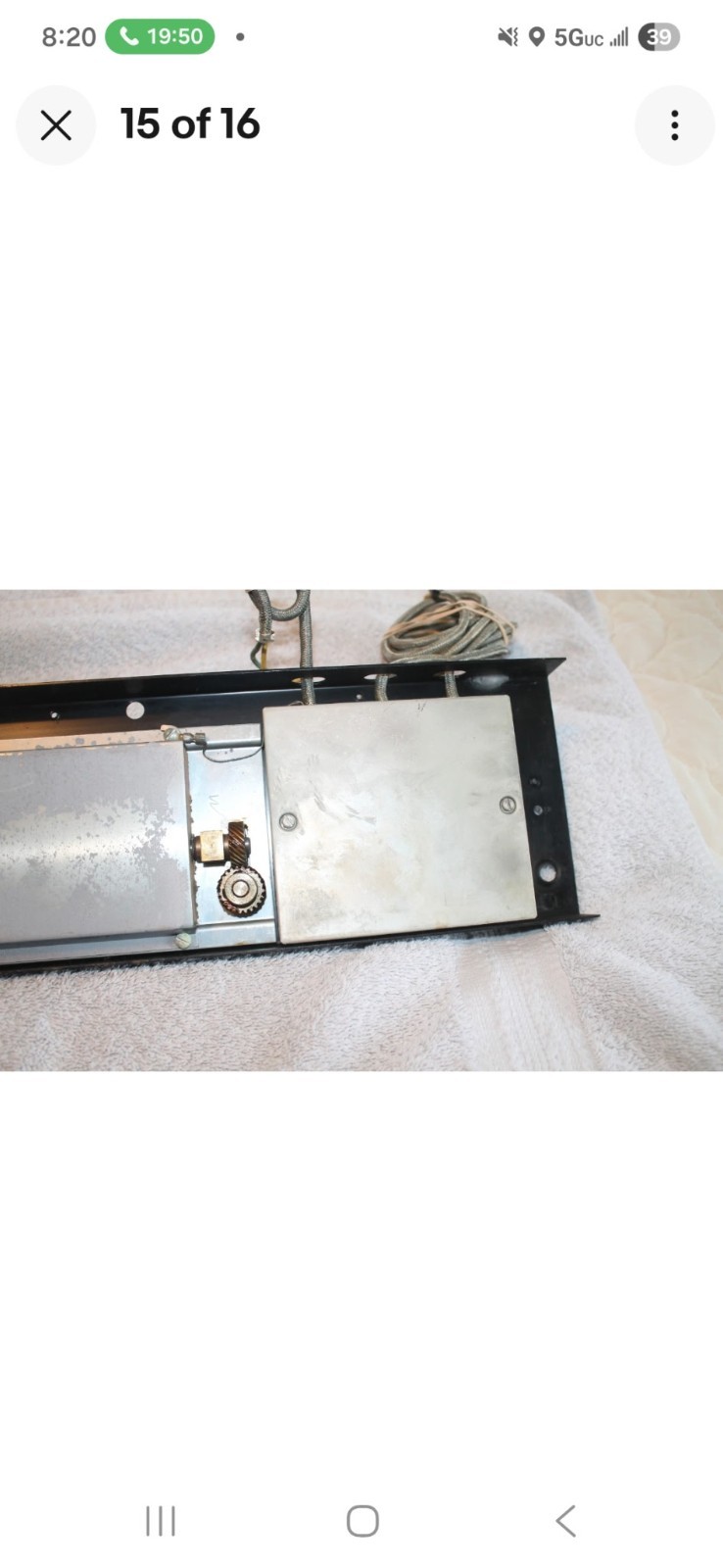 Hammond C-3 Vibrato Percussion Switches and Mounting Panel From Working Organ