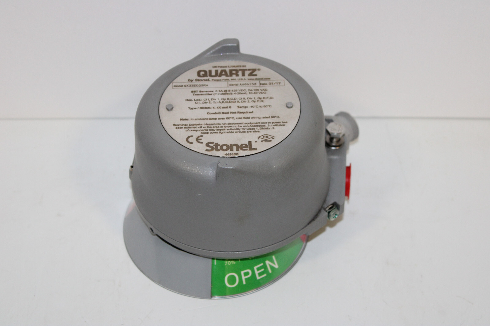 STONEL QUARTZ QX33E02SRA PROXIMITY VALVE POSITION SENSOR NEW 2017