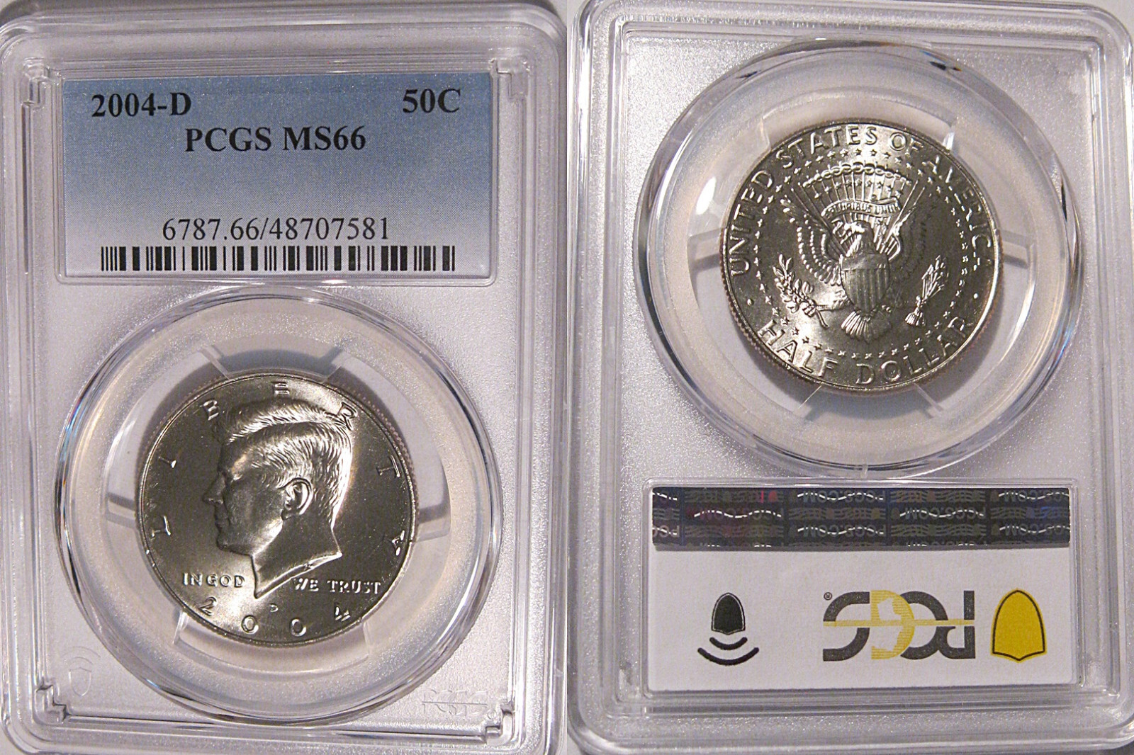 2004 D Kennedy Half Dollar 50c PCGS MS66