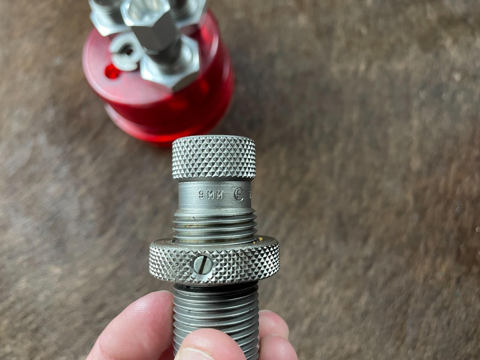 LEE 9MM Luger Powder Through 4 Die Set & Case Reloading