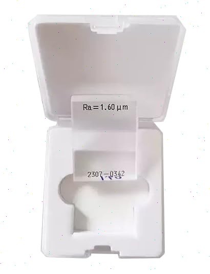 Surface Roughness Tester Sample Block Multi-Engraved Lines Square Wave RA 1.6μm