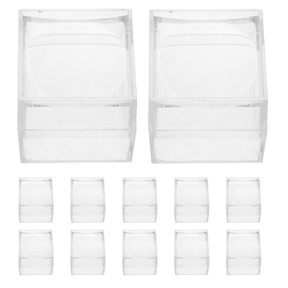 20 Pcs Crystal Viewer Box Jewelry Boxes Display Case Rock Collection Container