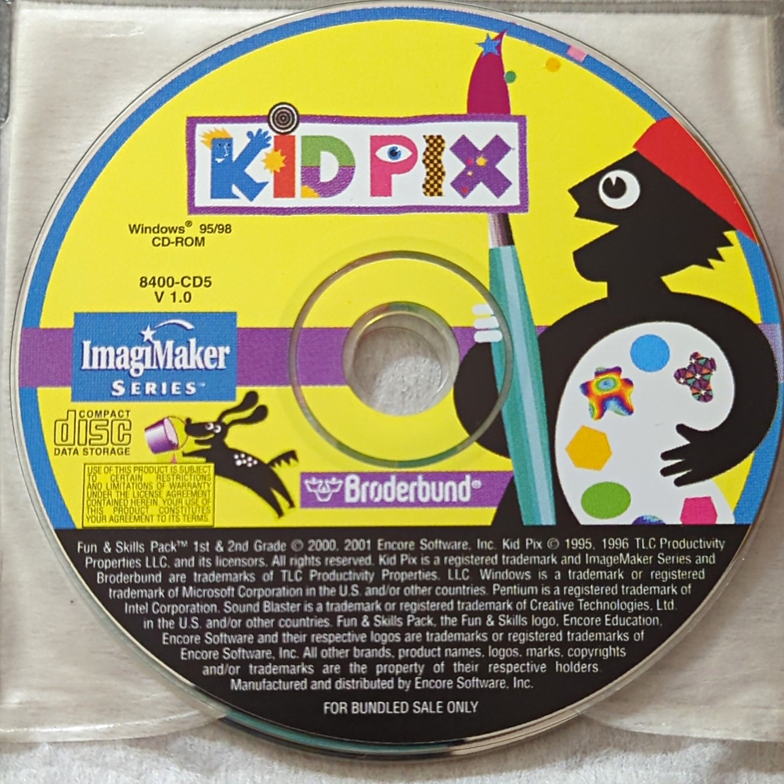 Broderbund Kid Pix ImageMaker Series CD v1.0 Windows 95/98 8400-CD5