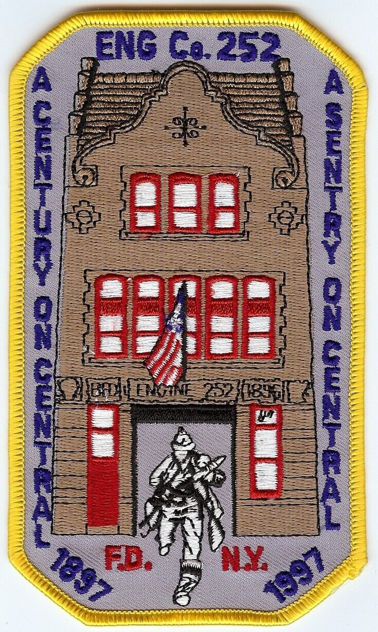 New York City - Engine - 252 "Century on Central" (3.5" x 5.75 size) fire patch