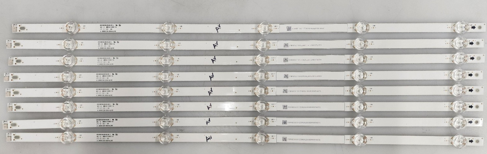 Vizio V655-H19 / V655-J09 LED Backlight Strips (8 PCS) JL.D65051330-202AS-M V02