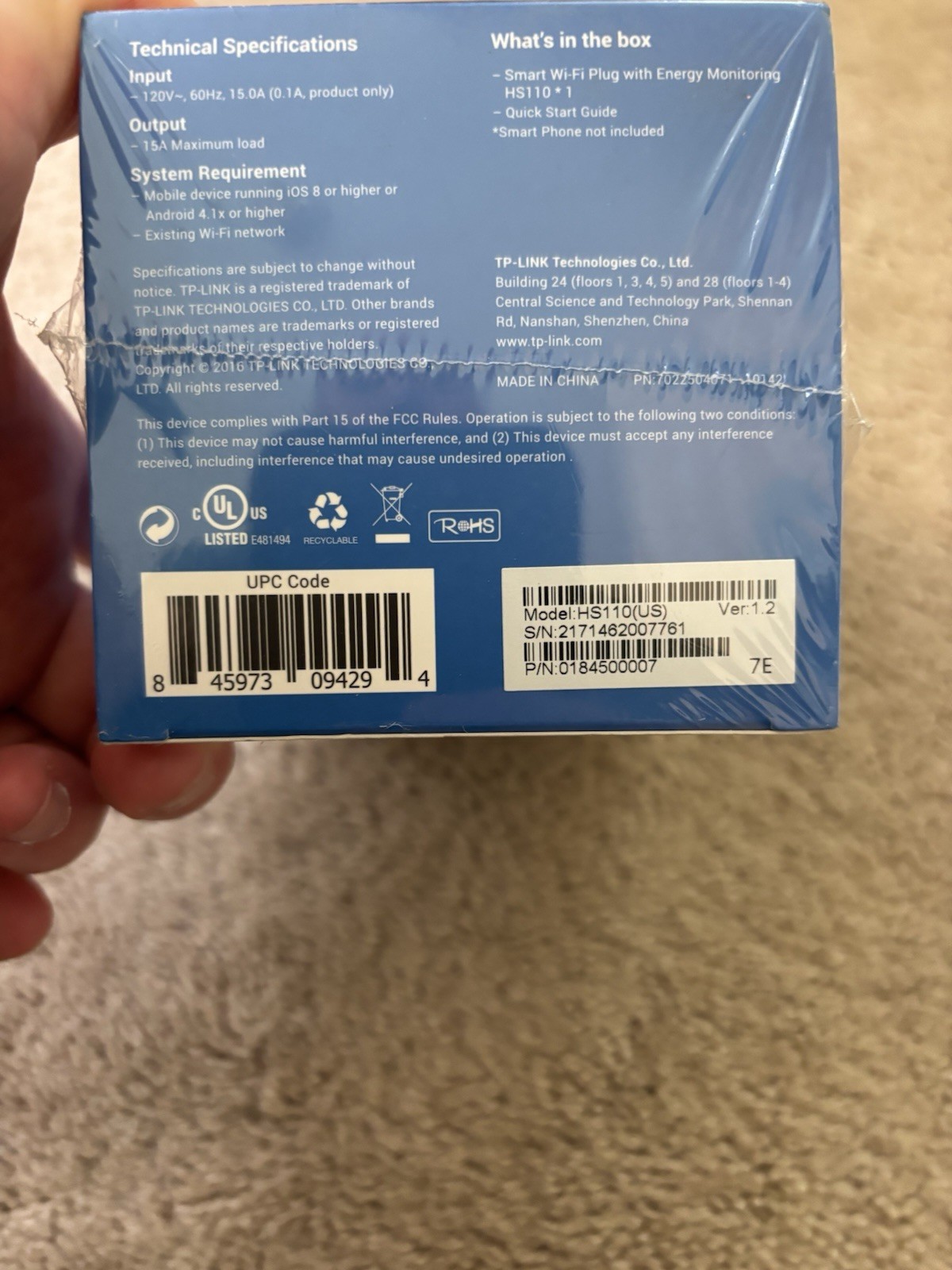 TP-Link HS110 Smart Plug BRAND NEW FACTORY SEALED