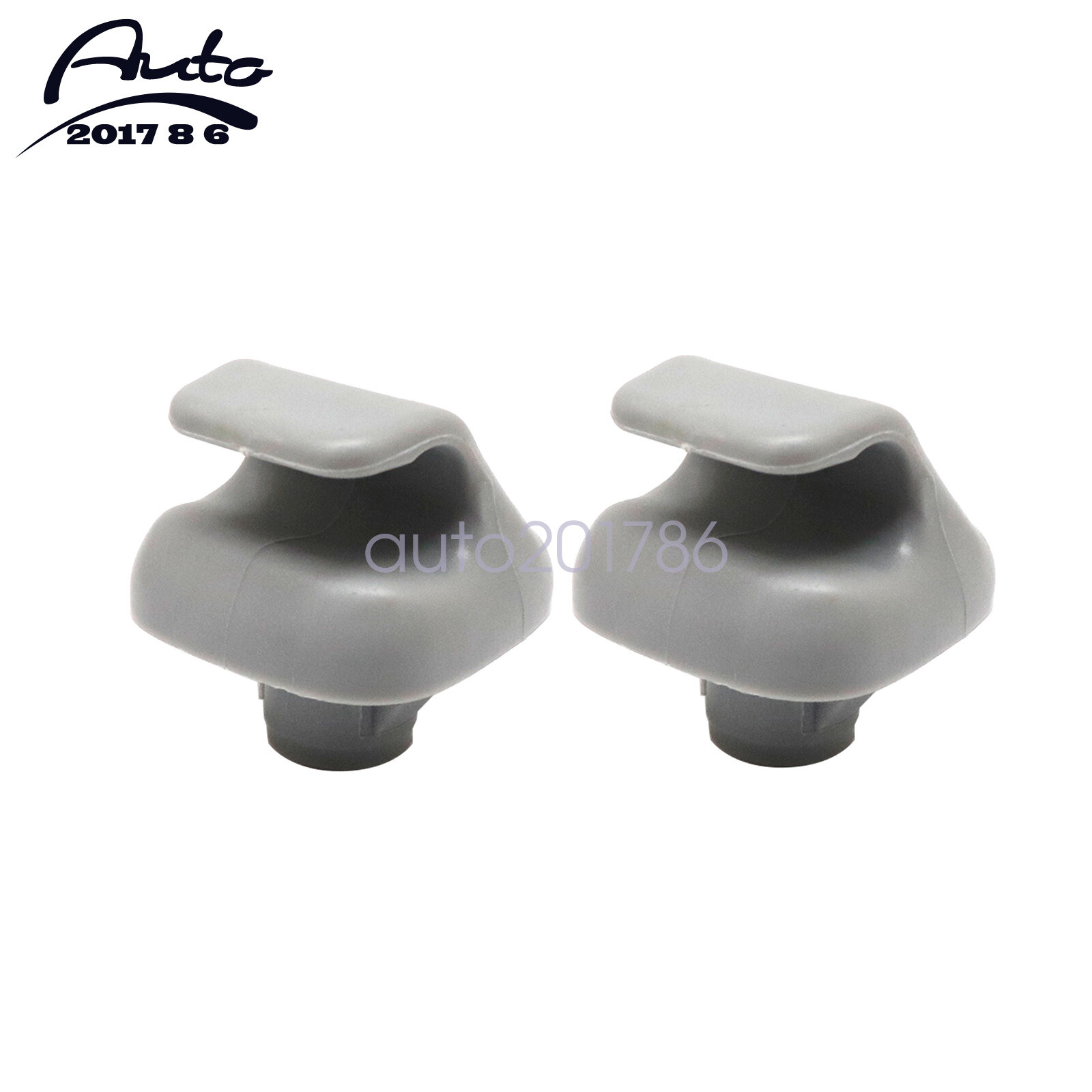 2pcs Gray Car Sun Visor Hook Clip Retainer 88217S04003ZA For Honda Civic 96-08