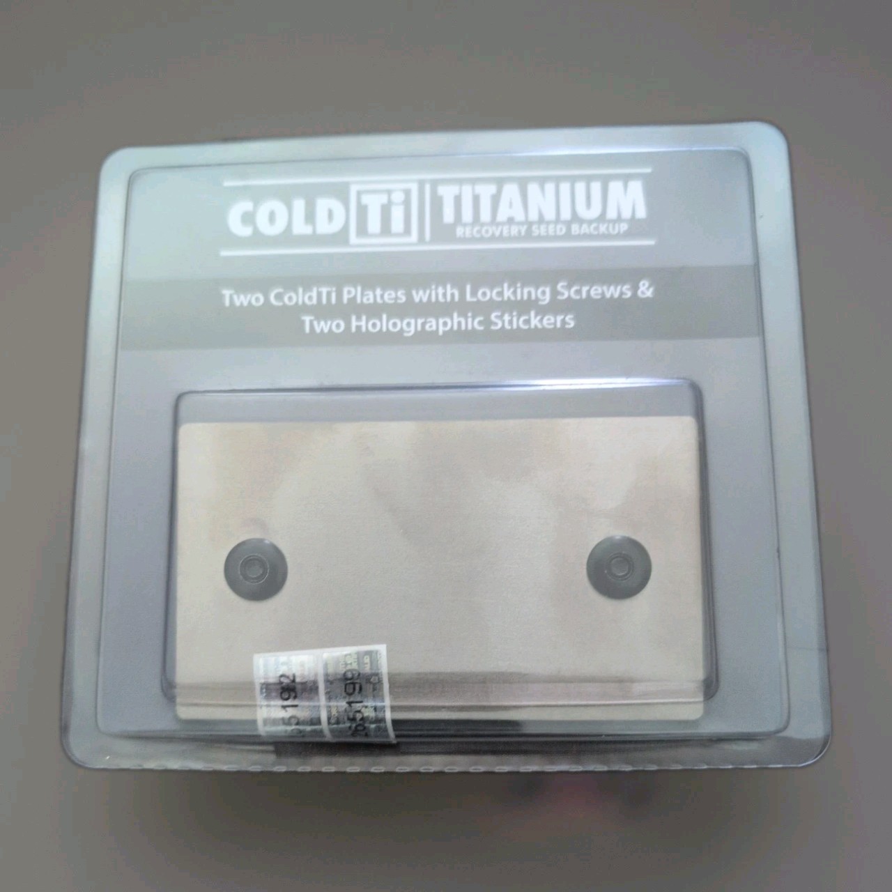 ColdTi - Titanium Bitcoin Seed Plates for Ultra-Secure Ethereum and Crypto Se...