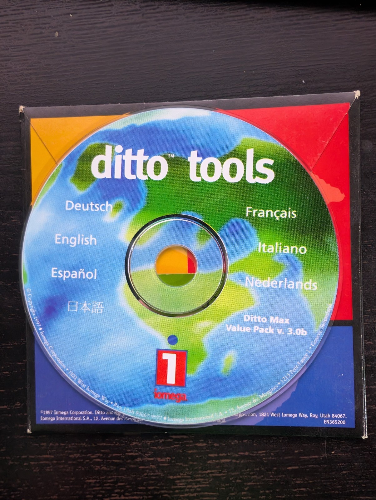 Iomega Ditto Tools v3.0b Software Windows CD-ROM Retro