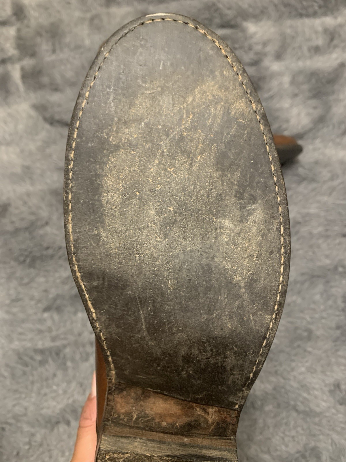 8 EE Lucchese 2000 Brown Leather Classic Cowboy Rodeo Boots