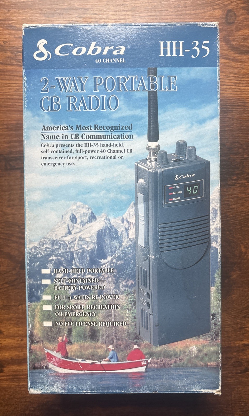 Cobra HH-35 Handheld 2-Way Portable Radio - Black