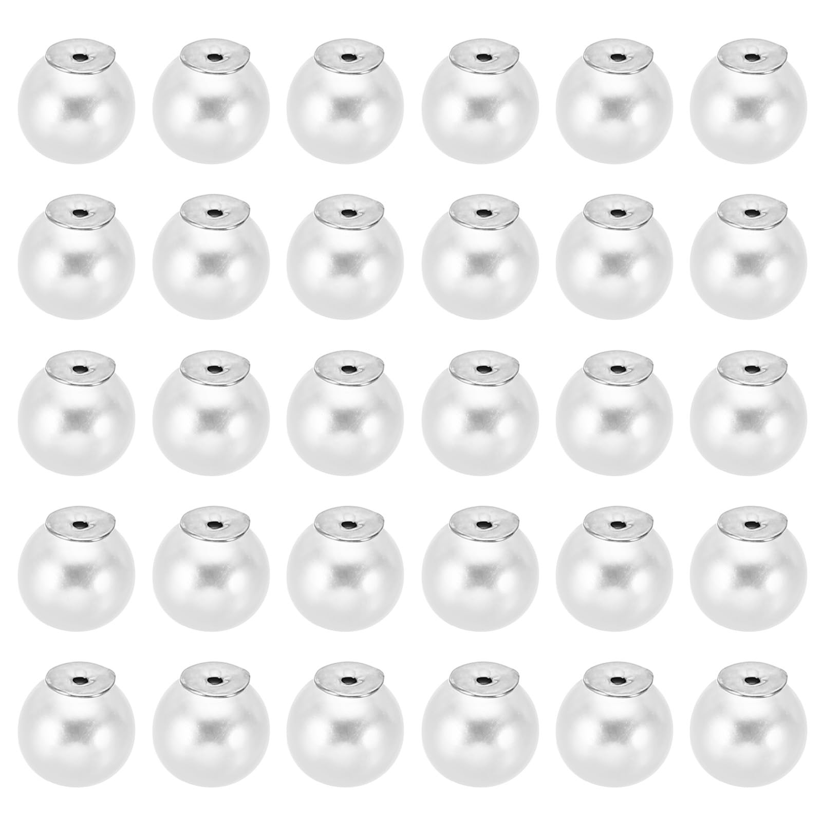PATIKIL 8mm Earring Backs, 100 Pcs Pearl Earring Backs Replacements Earring B...