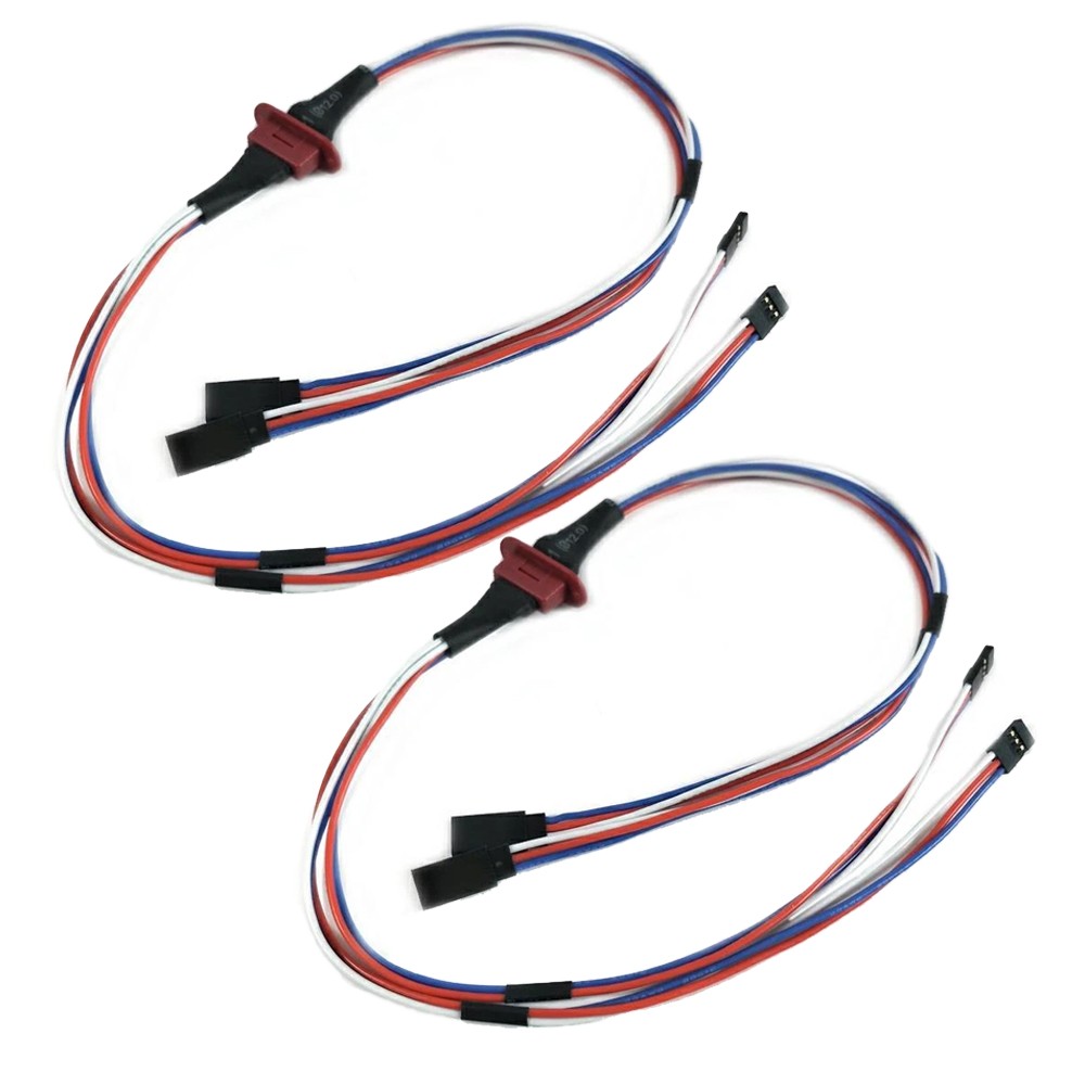 2PC MPX 8 Pin Multi-Wire Servo Extension Plug 2 Wire Plug For RC Model USA