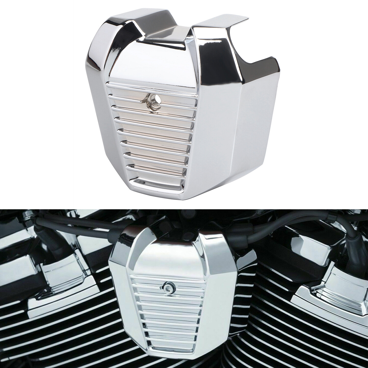 Chrome Precision Coil Cover For Harley Softail FLSL Heritage Classic Fat Bob Boy