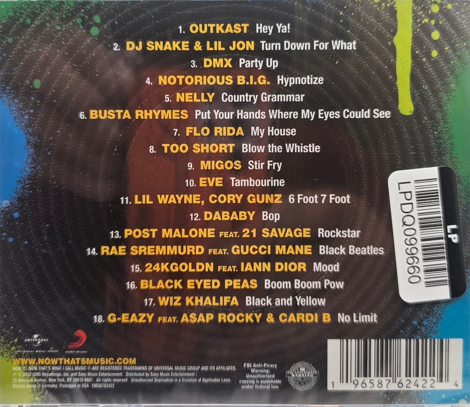 NOW That's What I Call Music, Hip Hop Party (Various Artists) New/Sealed